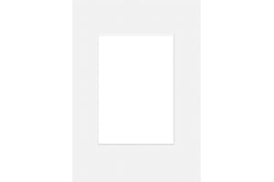 DEHA DESIGN DEHA Picture Mount White A4, 21x29.7cm to fit Image Size 13x18cm, Acid-Free and Protective