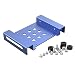 Produktbild ORICO Aluminium 2,5" / 3,5" auf 5,25" interner Festplattenadapter Konverter Einbaurahmen Wechselrahmen für 2,5-/3,5-Zoll SATA / IDE HDD oder SSD, für Desktop-PC Computer CD-/DVD-ROM (Blau)
