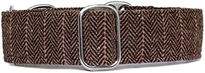 Noddy &amp; Sweets Martingale Collar [Herringbone Tweed BB] - Medium 3.8cm Width