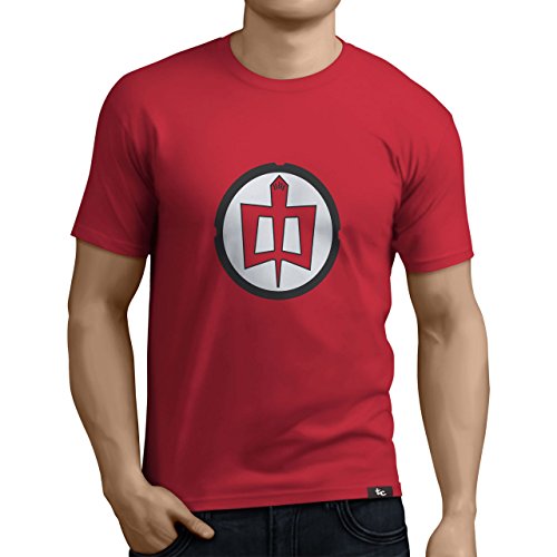 Tuning Camisetas - Camiseta Divertida para Hombre - Modelo Granheroeamericano, Color Rojo- Talla M (0003-Rojo-Gran-heroe-americano-M)