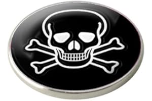 SKULL AND CROSSBONES GOLF BALL MARKER. by Asbri