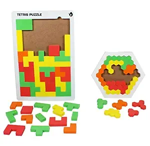 Butterfly Edufields Tangram Tetris Jigsaw Puzzles for Kids Age 4 5 6 Boys Girls | Brain Games Toys Foam-Made Pattern Blocks, Birthday Gifts for Kids Made in India Toys Deal