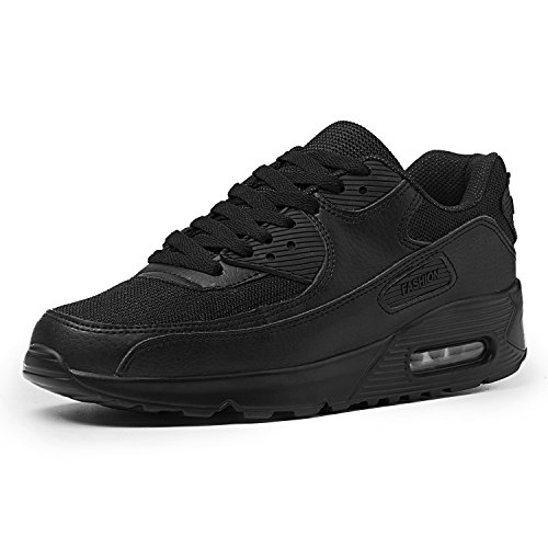 black walking trainers