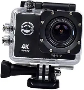 Raptas Action Camera Pro 4 Sports Action Camera 20 Megapixel 4K Ultra HD Video Recording Water Proof Action Camera with External Mic Output 3.5mm