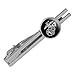 Produktbild Graphics and More Marines USMC White on Black Logo Round Tie Bar Clip Clasp Tack Silver