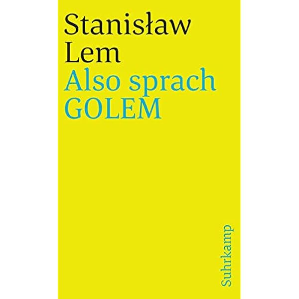 Also Sprach Golem Suhrkamp Taschenbuch Amazon De Lem Stanislaw Greve Irving T Popp Richard Griese Friedrich Bucher