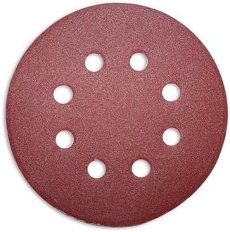100 Random Orbital Velcro Sand Paper Sanding Discs for Orbital Sander with Diameter 125 mm 8 Holes Punched Assorted Grit – For Use With Many Devices, Korn 240