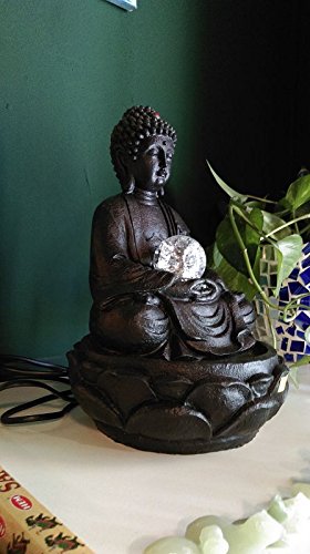 Innenbrunnen Zimmerbrunnen Meditation Buddha LED Multicolor 30 cm - 3