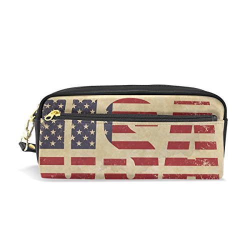 Preisvergleich Produktbild ISAOA Federmäppchen für Studenten, große Kapazität, Reißverschluss, Schreibwaren, Zubehör Federmäppchen für Mädchen und Jungen, große Kapazität, Kreative USA Federmäppchen