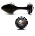Produktbild PLUGSMITH Premium Aluminium Rosebud Anal Plug - Black Star Medium BlackDiamond - MADE IN GERMANY - Garantiert 100% hochwertige Materialien von einem zertifizierten deutschen Lieferanten und MADE WITH SWAROVSKI® ELEMENTS.