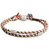HANDGEFERTIGT: mit viel Liebe von unseren buddhistischen Künstlern handgeknotet sind diese Armbänder ein bedeutungsvolles Highlight zu jedem Outfit.