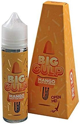Big Gulp Mango Kulfi Ice Cream E-Liquid 60ml E Juice No Nicotine Vape Juice E Shisha Liquid Ecig E Cigarettes Liquid