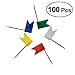 Produktbild Queta 100 Flagge Push Pin Gemischt 5 Farben Nägel Flagge für Weltkarten Kork Pinnwand Marker Büro