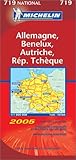 Image de Carte routière : Allemagne - Bénélux - Autriche - République Tchèque