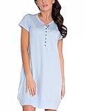 Dobranocka TM.5009 Subtle Classic Maternity/Nursing Nightdress - Made In EU