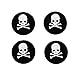Imported 4x White Skull Joystick Thumbstick Caps for Sony PlayStation PS4 Controller RS.130.00