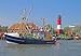 Produktbild Leinwand-Bild 60 x 40 cm: "im Hafen von Büsum an der Nordsee in Dithmarschen", Bild auf Leinwand