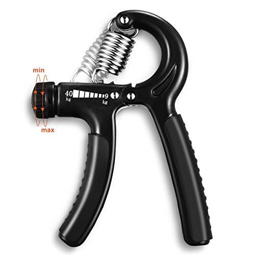 Sports Fingerhantel, OMorc einstellbar 20-88Lbs (10-40kg) Professionelle Hand Gripper, Fitness Unterarm Trainer , Unterarmtrainer für stahlharte Finger, Hände und Unterarme für die Entwicklung der Hand- und Unterarmmuskulatur - 2