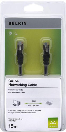 Belkin Cat6 STP Patchkabel 15 m schwarz