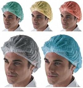 Disposable Mob Caps (Pack of 100) Choose Your Colour (Blue)