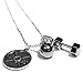 Produktbild Die original Gewichte & Fitness Halskette by Santa Monica Charm CO mit Kettlebell Hantel und Hundetrockenfutter Teller