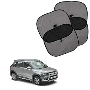 Sykit Car Window Shade, Auto Sunshade for Blocking UV Ray and Protecting sunshade for Maruti Suzuki Vitara Brezza (Set of 4)