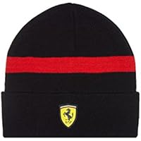 Gorro de punto con logotipo de Ferrari bordado, producto oficial