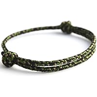 KOMIMAR Surfer Armband SNAKE - Bracelet Bangle dezent cool und lässiger Style - Freundschaftsarmband - Snowboarder Skater Style - Geschenkidee - Unisex Armband - Herren Armband - Damen Armband