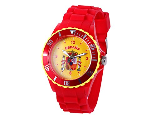 Alsino Montre bracelet silicone Viper couleur drapeau modèle sport, choisir:UR-ESP Espagne