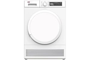 NEWPOL NEW POL Secadora Electrónica de Condensación, Inicio diferido, Luz interior, Display Negro, Capacidad de 7 Kg, Blanco
