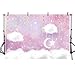 Produktbild MEHOFOTO Foto-Hintergrund, süßer Cartoon-Regenbogen-Weißer Wolke, Geburtstagsparty-Dekoration, Banner Hintergrund für Fotografie 7x5ft Cloud-pink