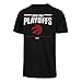 Produktbild NBA Toronto Raptors Stecker NBA 2018 Play-Offs Herren OTS Slub Tee Distressed, Jet Schwarz, groß