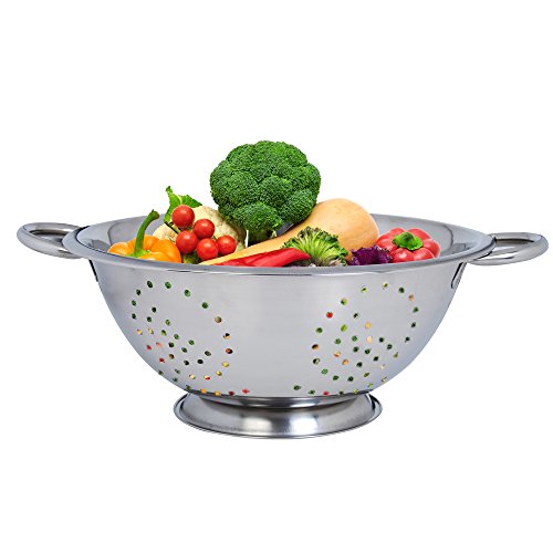 Twin Handle Colander von Kosma – Salat Sieb, Größe 20cm | Langlebiges Geschirr - 3