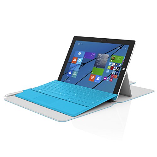 Incipio Roosevelt Klapptasche für Microsoft Surface 3 – von Microsoft zertifizierte Kunstledertasche mit Kickstand Kompatibilität und Magnetverschluss – cyan - 4
