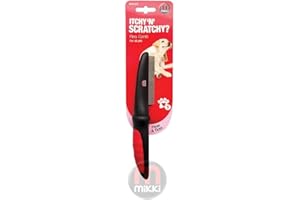 Mikki Dog, Cat Deluxe Flea Comb - Flea Remover for Medium to Large Sized Pet - Dust, Lice Comb Brush