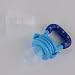 Baby Fresh Food Feeder Nipple Pacifier Nibbler Safe Feeding Tool (L, Blue)
