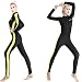 Produktbild Semoss UV Schutz Wetsuit Neoprenanzug Damen Long Badeanzug Badebekleidung Wassersport Anzug Gelb Größe:XXL,165 - 175 cm,Gewicht:67 - 72kg