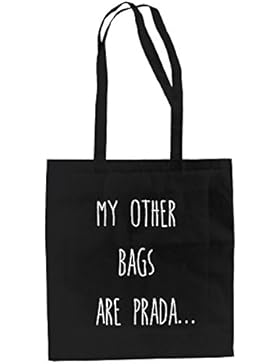 Baumwolltasche Jutebeutel - My other Bags are - stylische Fun Tasche Neu