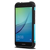 Huawei Nova Hülle, J&D [ArmorBox] [Doppelschicht] [Heavy-Duty-Schutz] Hybrid Stoßfest Schutzhülle für Huawei Nova - Blau - 