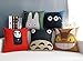 Cartoon Japanese Style Miyazaki Hayao Totoro Series Gift Soft Cotton Blend Linen Throw Pillow Case Decor Cushion Covers Square 18x18 Inch 45x45cm (Yellow)