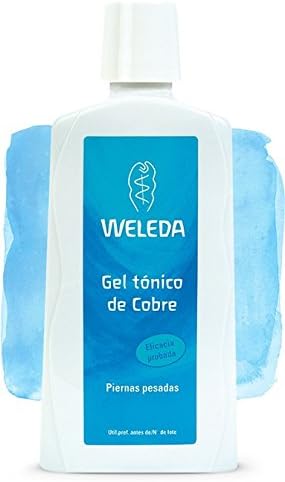 Copper Gel Toner, for heavy legs, 100% Natural, Ideal for Pregnancy – Weleda (200 ml) and supplied with: Shows Free and a card superbonita that you can use as marca-páginas.