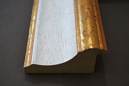 Spiegel Wandspiegel Badspiegel – Acta Weiss Gold 6,7 – handgefertigt – 200 Größen zur Auswahl – Antik, Barock – 60 x 130 cm AM AM - 5