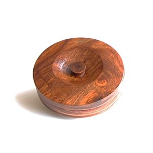 Quality Wood Shaving Soap Bowl. Walnut Finish - Image 3