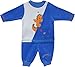 Schnizler Unisex Baby Nickianzug Drache  Long Sleeve Leisure Suit -  Blue - 56 cm (Manufacturer size:56)