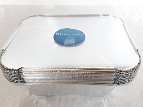 Preisvergleich Produktbild shieldup Aluminium Folie Backen und Speicherung Tabletts / 10 Stück