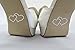 Produktbild Love Herz Hochzeit Schuh/Glas Kristall Strass Sticker, silber – 4 Stück