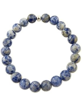 Power-Armband Sodalith, Buddha-Armband, Edelstein Armband, Tikra, Arm Mala, Stretcharmband