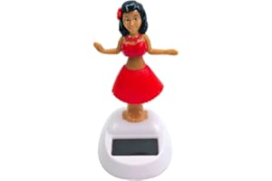 DOIYISLEM Solar Wackelfigur Tanzfiguren Solarfigur - Auto Armaturenbrett Dekoration, H-ula Tänzerin Figur, Hawaii Mädchen Figur, Auto Schwingenden Kopfschütteln Spielzeug Deko, Für Wohnzimmer Schlafzimmer Büro