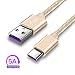Produktbild Usb C Kabel Supercharge 5A für Huawei P20 Lite/P20 Pro/P20,P10/P10 Plus/P10 Pro,P9,Mate 9,Mate 10,Mate 10 Pro,Mate 20 Lite/pro,Honor 10/8/9/10 View, Schnel Fast/Quick/Super Charge Typ C ladekabel Datenkabel 1M