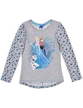 Disney Frozen - Die Eiskönigin Kinder longsleeve T-Shirt langarm Top Langarmshirt Oberteil für Mädchen mit Elsa...